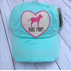 Dog mom distressed hat